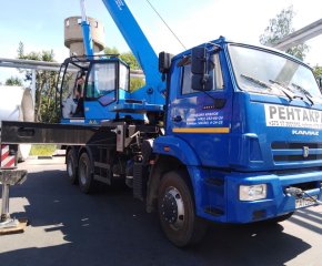 Автокран 25 тонн, 33 метра КС-55713-1К-4В "Клинцы" на базе КаМаз 65115