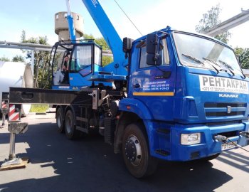 Автокран 25 тонн, 33 метра КС-55713-1К-4В "Клинцы" на базе КаМаз 65115